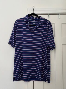 Rhoback Mens Striped Polo